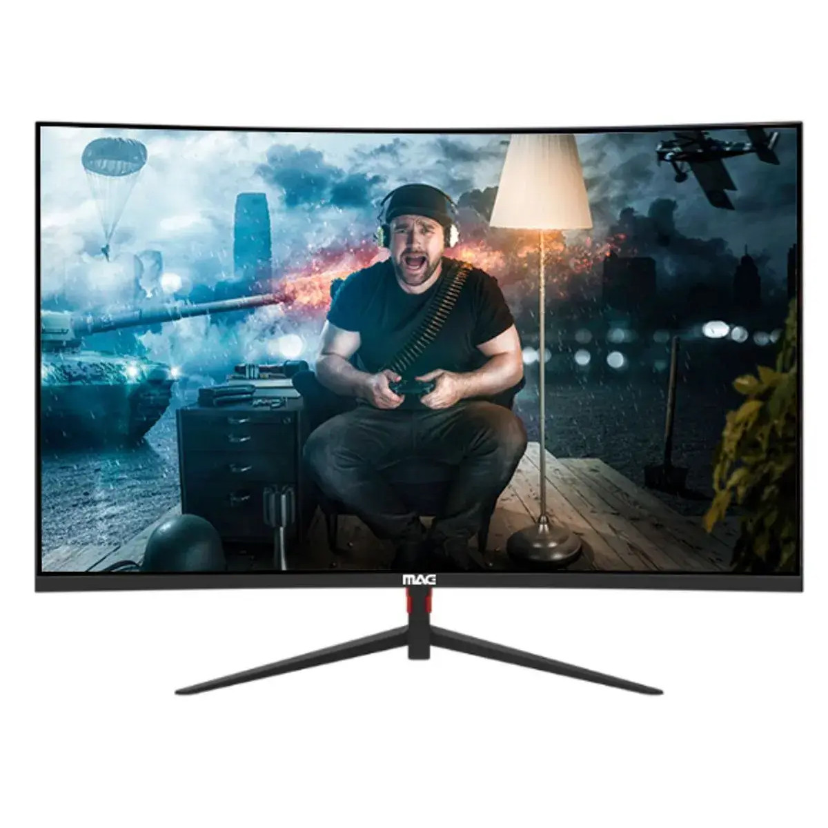 MAG C27F100Y Zero - 1 MAG C27F100Y Zero 27" Curved Frameless Monitor 100Hz FHD - الصورة 1